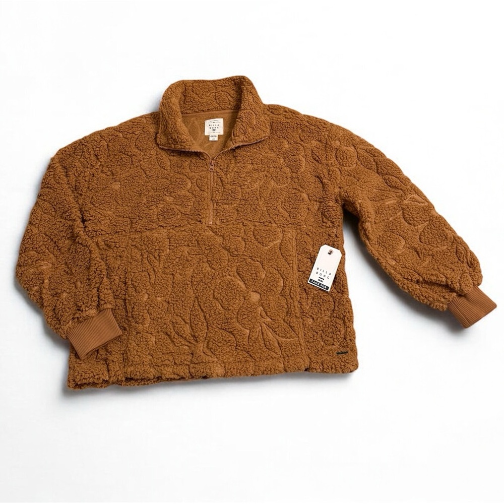 Pullover Billabong Textured Camel Color  NWT in Large
